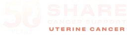 img logo Share Cancer Support 50 white Uterine Cancer