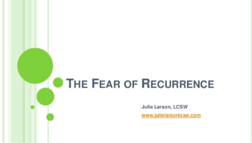 Fear of Recurrence cover