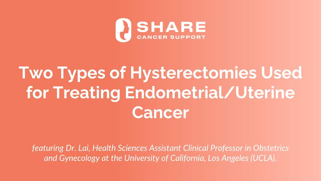 YouTube Thumbnail Two Types of Hysterectomies Used for Treating EndometrialUterine Cancer