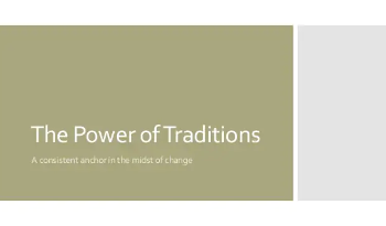 the power traditions