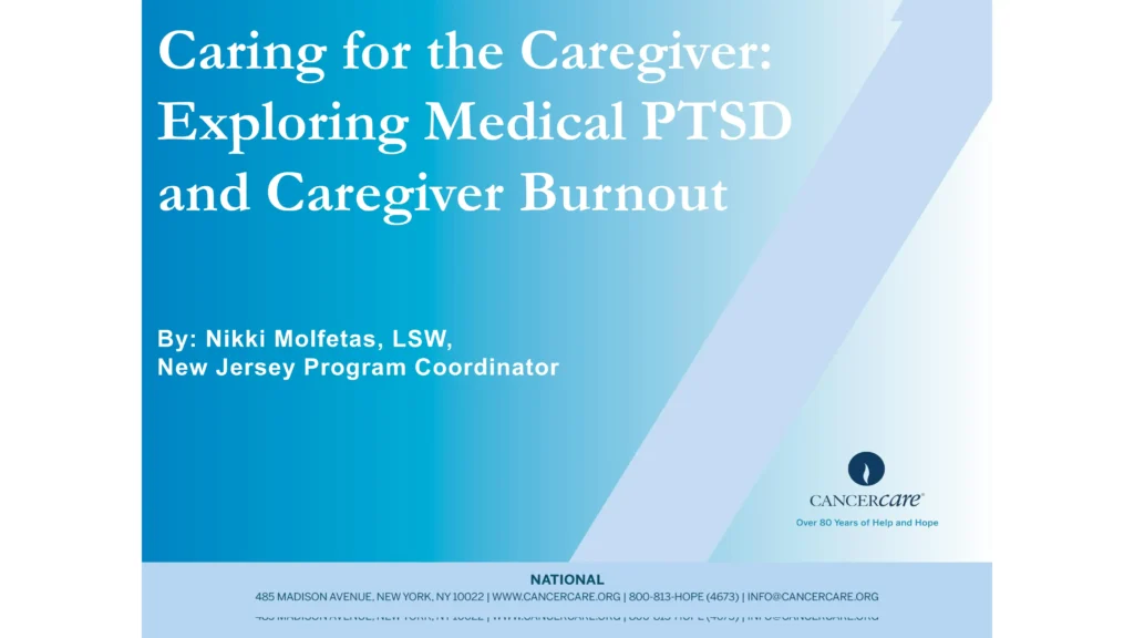 Caring for the Caregiver Exploring Medical PTSD and Caregiver 1