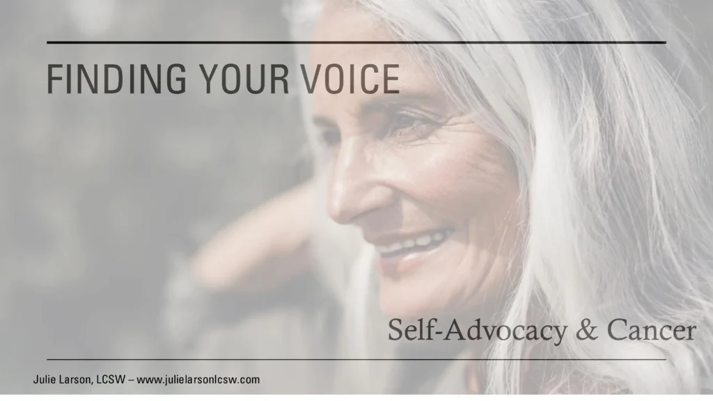 Self Advocacy pages